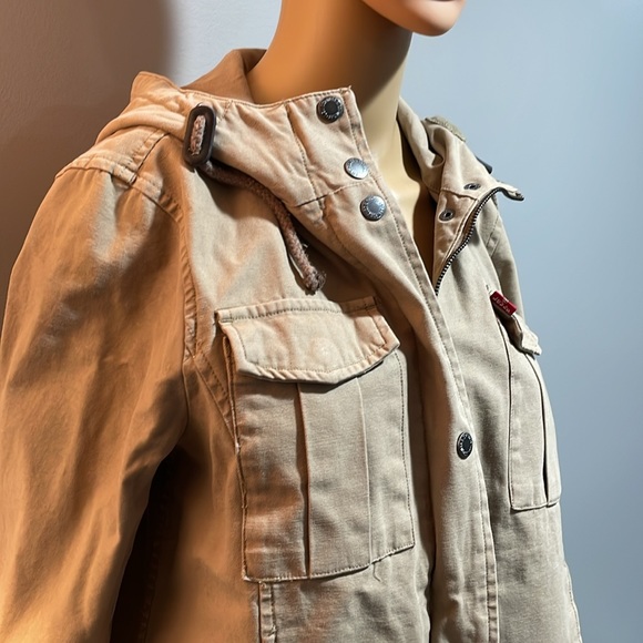 Levi Strauss Khaki Jacket with hood - Picture 4 of 13